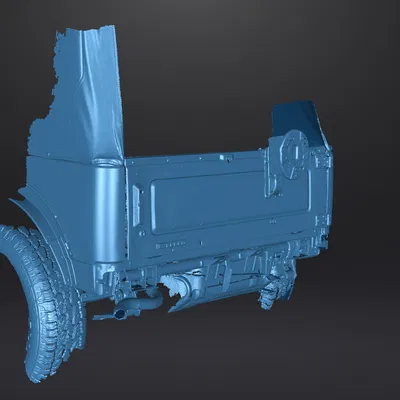 Bản quét 3D khung sau và cốp sau xe Suzuki Samurai/Jimny/Sierra SJ413