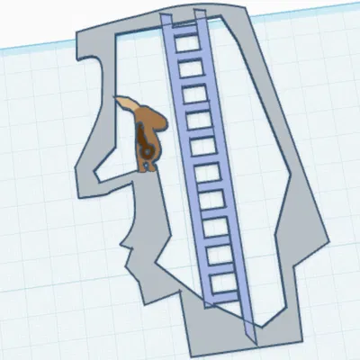 Mô hình trang trí đầu tượng Moai