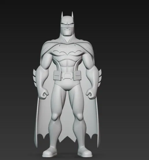 Mô hình 3D Batman phong cách hoạt hình độc đáo - Image 1