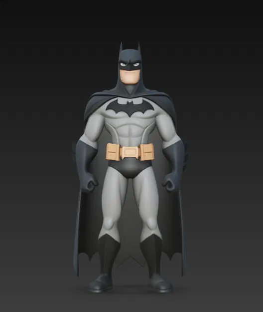 Mô hình 3D Batman phong cách hoạt hình độc đáo - Image 2