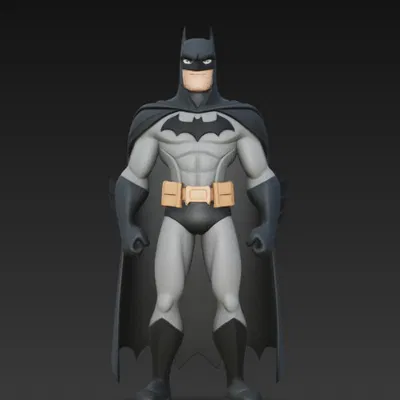 Mô hình 3D Batman phong cách hoạt hình độc đáo
