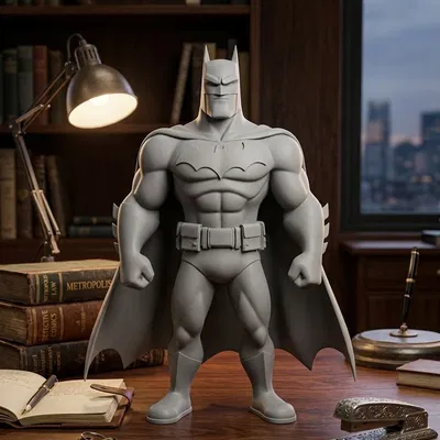 Mô hình 3D Batman cơ bắp siêu ngầu (Batman on steroids)