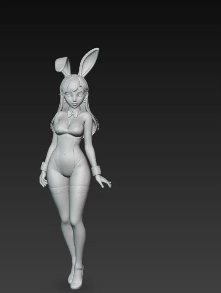 Mô hình 3D Sexy Bunny Girl - Tượng nhân vật cosplay quyến rũ - Image 3