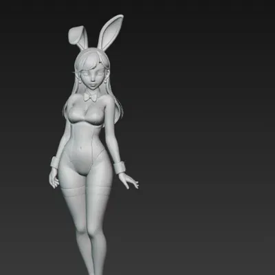 Mô hình 3D Sexy Bunny Girl - Tượng nhân vật cosplay quyến rũ