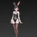 Mô hình 3D Sexy Bunny Girl - Tượng nhân vật cosplay quyến rũ - Thumbnail 4
