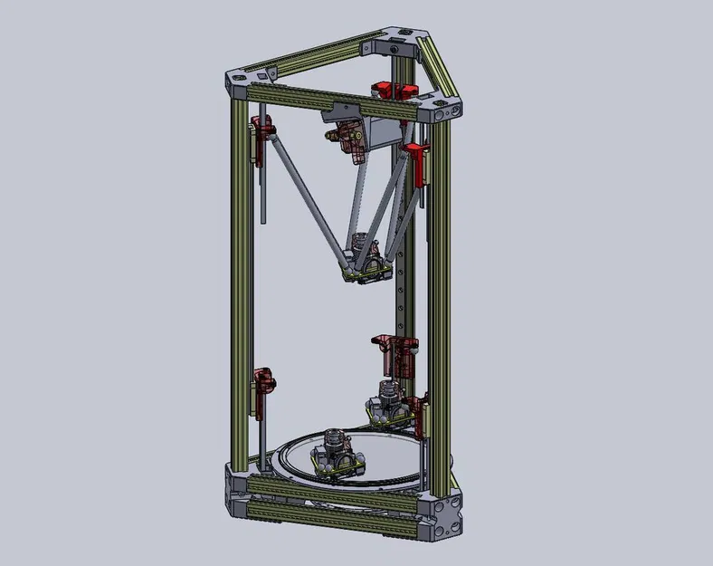 Máy in 3D Delta Decem sử dụng nhôm 2020 và ray trượt MGN9/12H - Image 2