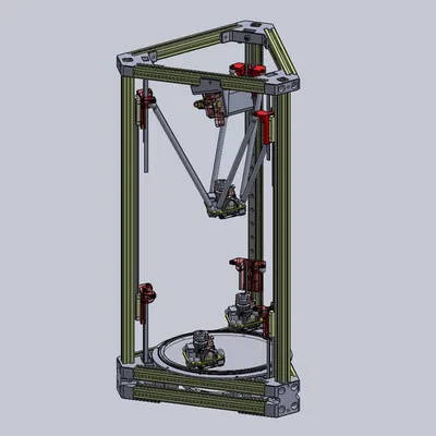 Máy in 3D Delta Decem sử dụng nhôm 2020 và ray trượt MGN9/12H