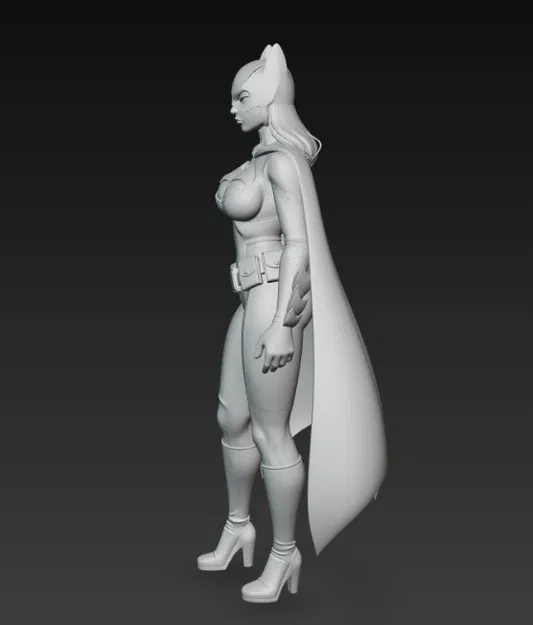 Mô hình Batgirl (Sexy Batgirl) - File STL in 3D siêu nét - Image 4