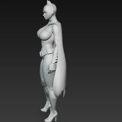 Mô hình Batgirl 3D đầy quyến rũ cho bộ sưu tập siêu anh hùng