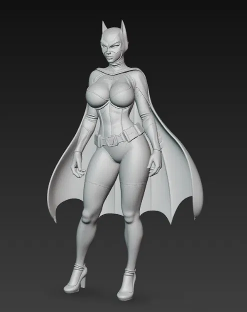 Mô hình Batgirl 3D đầy quyến rũ cho bộ sưu tập siêu anh hùng - Image 3