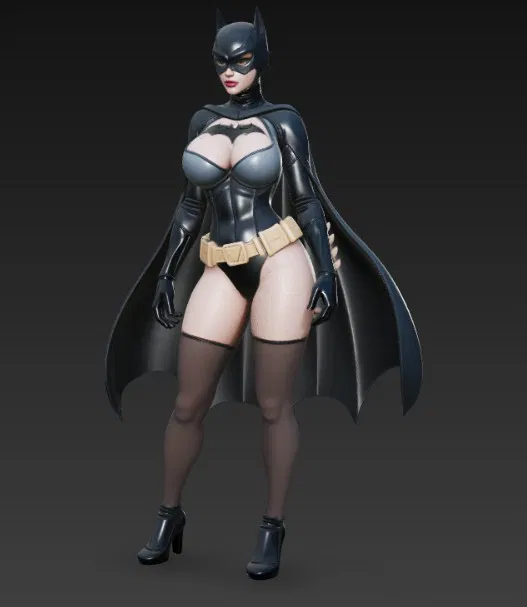 Mô hình Batgirl 3D đầy quyến rũ cho bộ sưu tập siêu anh hùng - Image 5