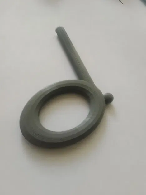 Mô hình trang trí nốt nhạc trắng có dấu chấm (Half note) in 3D - Image 1