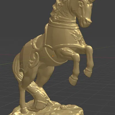 Mô hình 3D Palomino Paladin: Chiến mã kỳ lân cho dân chơi D&D