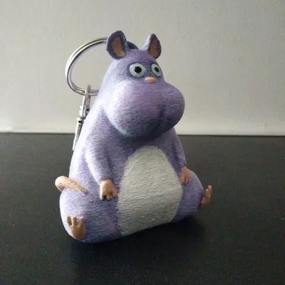 Mô hình móc khóa Bo Mouse từ Spirited Away (Studio Ghibli) - In 3D cực dễ