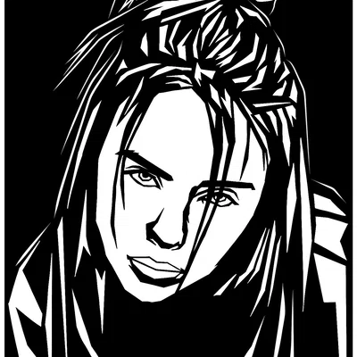 Mô hình tranh treo tường nghệ thuật chân dung Billie độc đáo