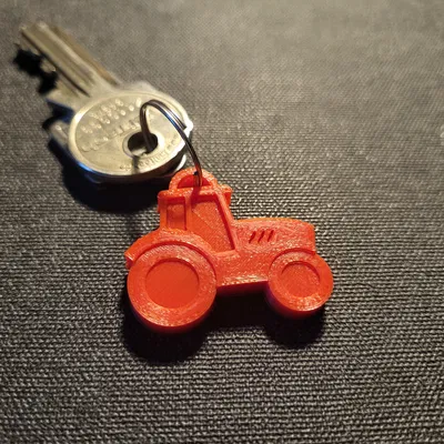 Móc khóa hình máy cày (Keychain tractor)