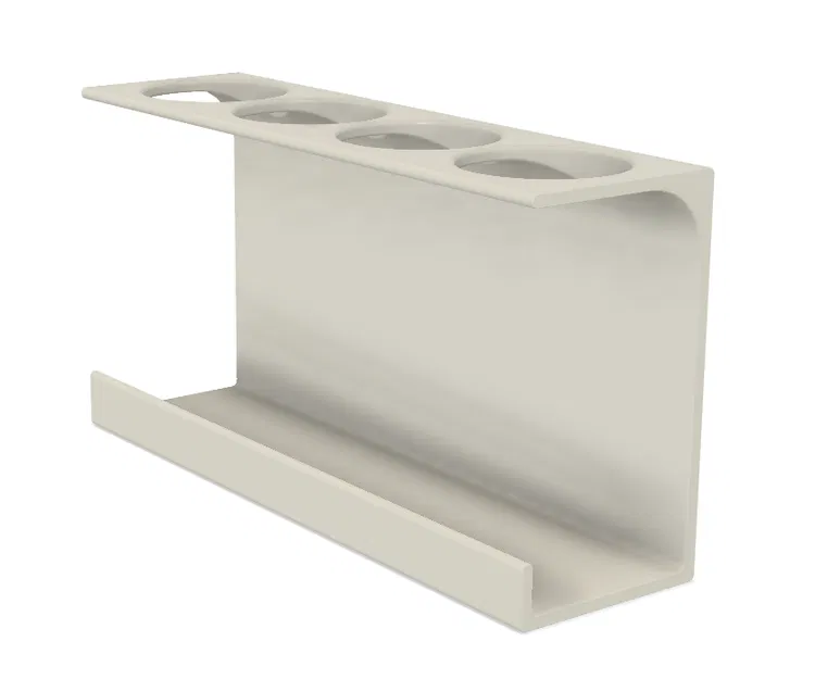 Giá đỡ bàn chải đánh răng treo tường cho 4 người in 3D cực tiện lợi - Image 1