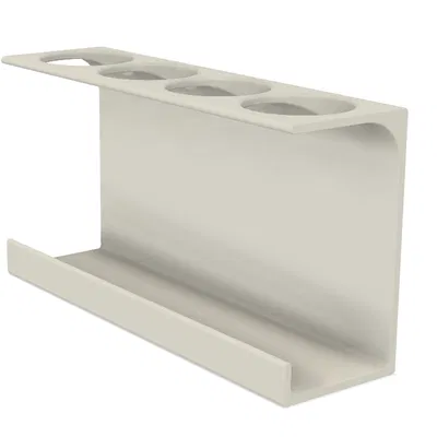 Giá đỡ bàn chải đánh răng treo tường cho 4 người in 3D cực tiện lợi