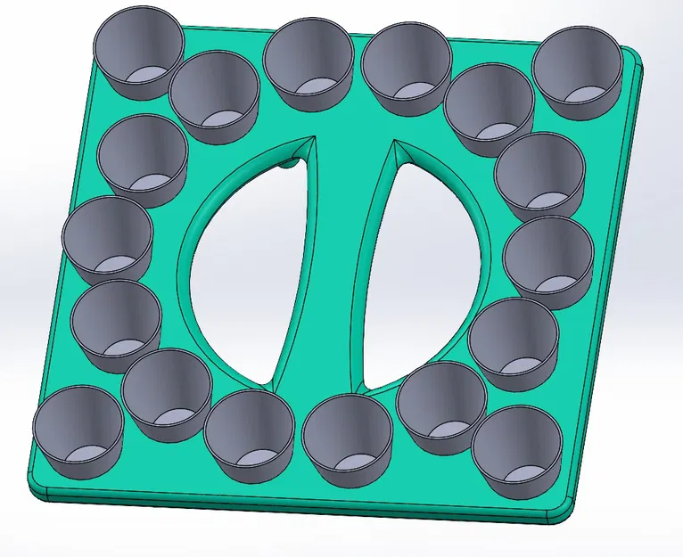 Khay phục vụ rượu shot chuyên nghiệp (Shot Tray for Bar) in 3D - Image 2