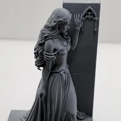 Chặn Sách Cô Dâu Gothic – Mẫu Đỡ Sách Bên Trái