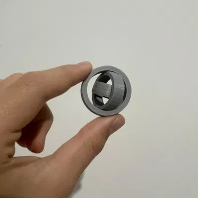 Ring Gyro Fidget 4 vòng - Con xoay hồi chuyển in 3D siêu nhanh