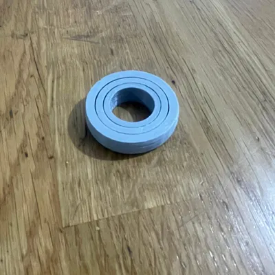 Ring Gyro Fidget 4 vòng - Con xoay hồi chuyển in 3D siêu nhanh