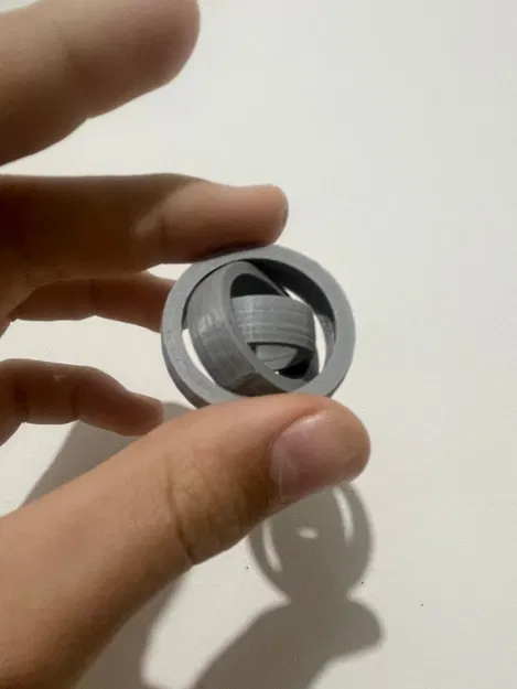 Ring Gyro Fidget 4 vòng - Con xoay hồi chuyển in 3D siêu nhanh - Image 3