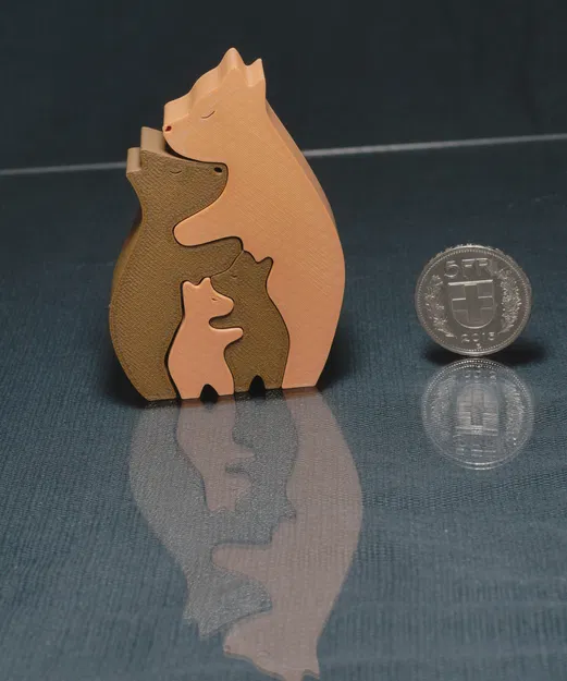 Mô hình xếp hình Gấu Ôm Nhau (Hugging Bears Puzzle) - Image 2