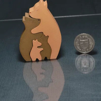 Mô hình xếp hình Gấu Ôm Nhau (Hugging Bears Puzzle)