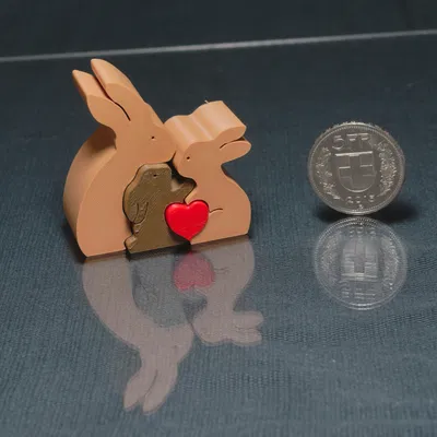 Bộ ba thỏ Bunny Love Trio