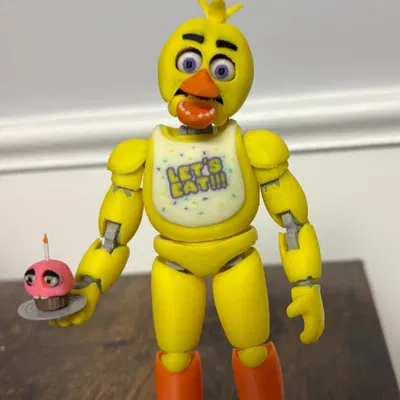Mô hình Chica Dummy 13 từ FNAF 1 - Tự in 3D với khớp nối linh hoạt