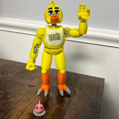 Mô hình Chica Dummy 13 từ FNAF 1 - Tự in 3D với khớp nối linh hoạt