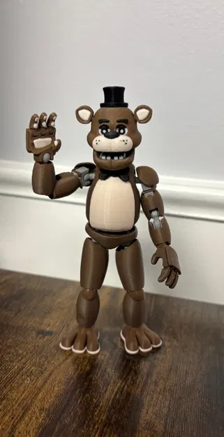 Mô hình Freddy Fazbear Dummy 13 linh hoạt - Sản phẩm in 3D FNAF - Image 1