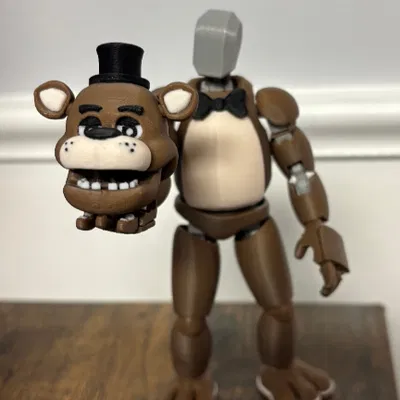 Mô hình Freddy Fazbear Dummy 13 linh hoạt - Sản phẩm in 3D FNAF