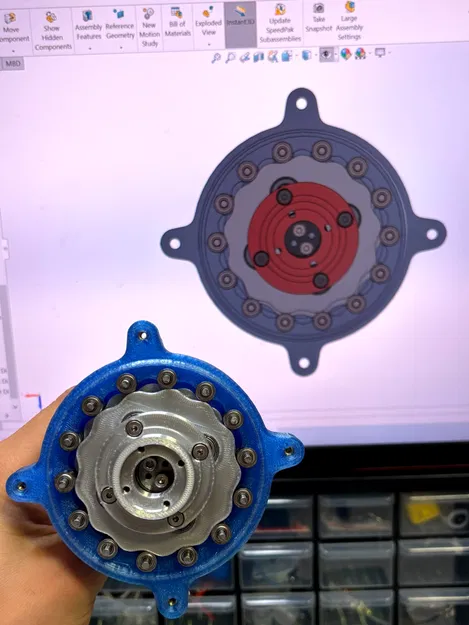 Bộ truyền động Cycloidal in 3D (13:1) - Image 7