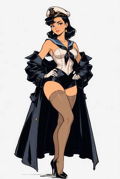 Mô hình 3D Sailor Siren: Nhân vật nữ thủy thủ đầy cuốn hút - Image 2