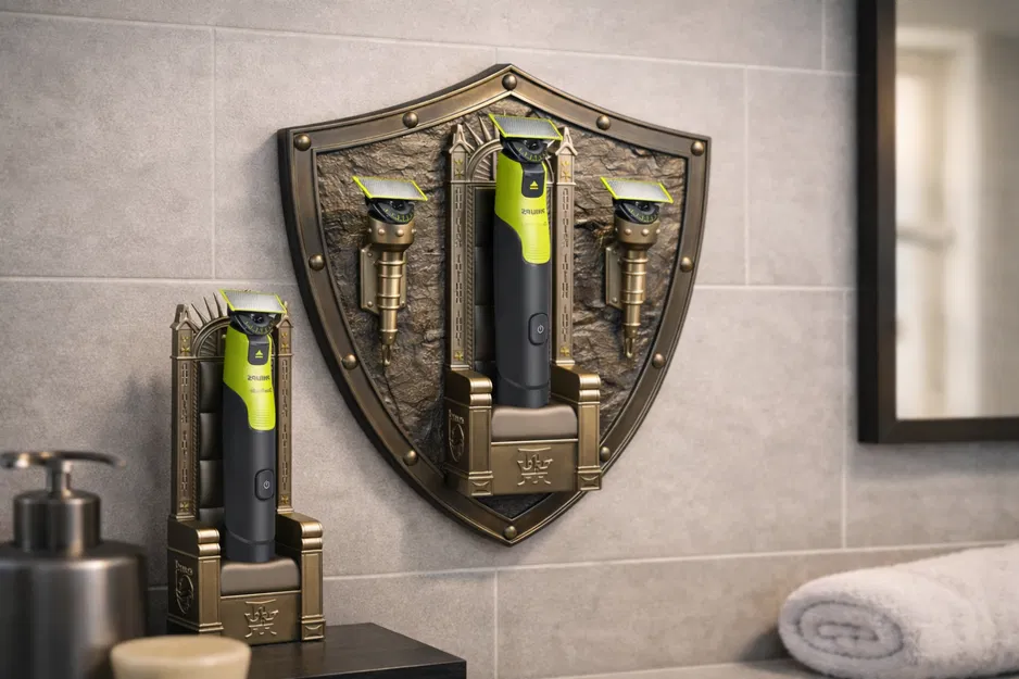 Philips OneBlade – Giá treo tường & Đế để bàn KCD2 Shield Throne - Image 1