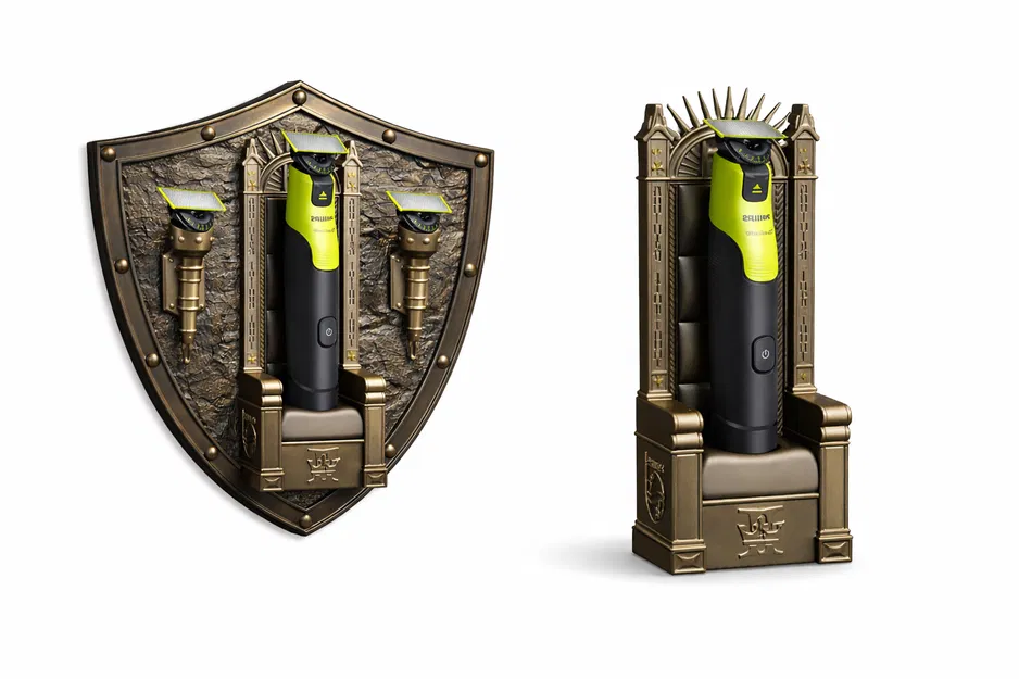 Philips OneBlade – Giá treo tường & Đế để bàn KCD2 Shield Throne - Image 2