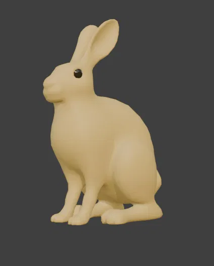 Mô hình chú thỏ Phục sinh tối giản - Image 1
