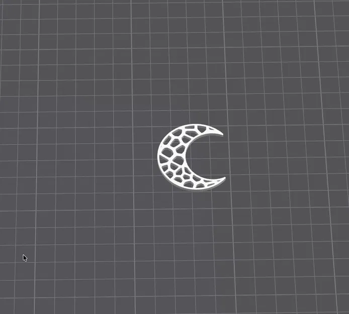 Trăng Khuyết Trang Trí Phong Cách Voronoi - Image 4