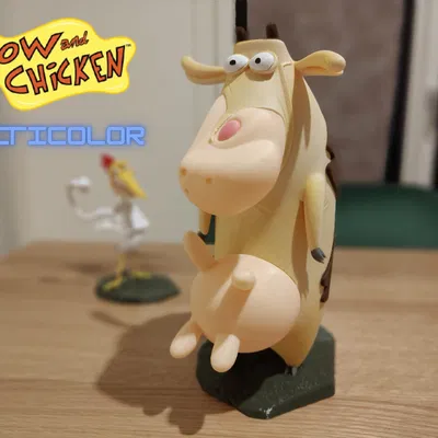 Cow | Mô hình đa sắc từ phim "Cow and Chicken"