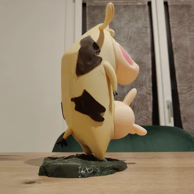 Cow | Mô hình đa sắc từ phim "Cow and Chicken"