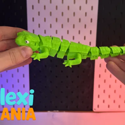 FLEXI Lizard - Mô hình thằn lằn khớp nối in liền khối không cần support