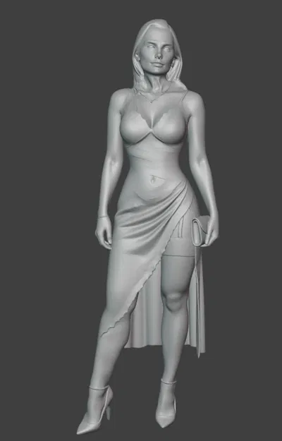 Mô hình 3D nhân vật Dua Lipa sang trọng chi tiết sắc nét - Image 1