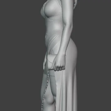 Mô hình 3D nhân vật Dua Lipa sang trọng chi tiết sắc nét