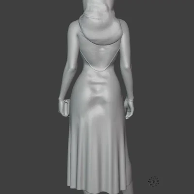 Mô hình 3D nhân vật Dua Lipa sang trọng chi tiết sắc nét