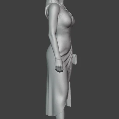 Mô hình 3D nhân vật Dua Lipa sang trọng chi tiết sắc nét