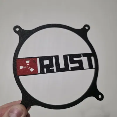 Lưới bảo vệ quạt 120mm phong cách RUST cho PC gaming