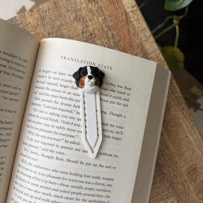 Kẹp sách chú chó Bernese Mountain