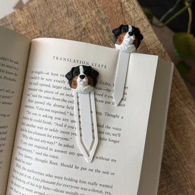 Kẹp sách chú chó Bernese Mountain